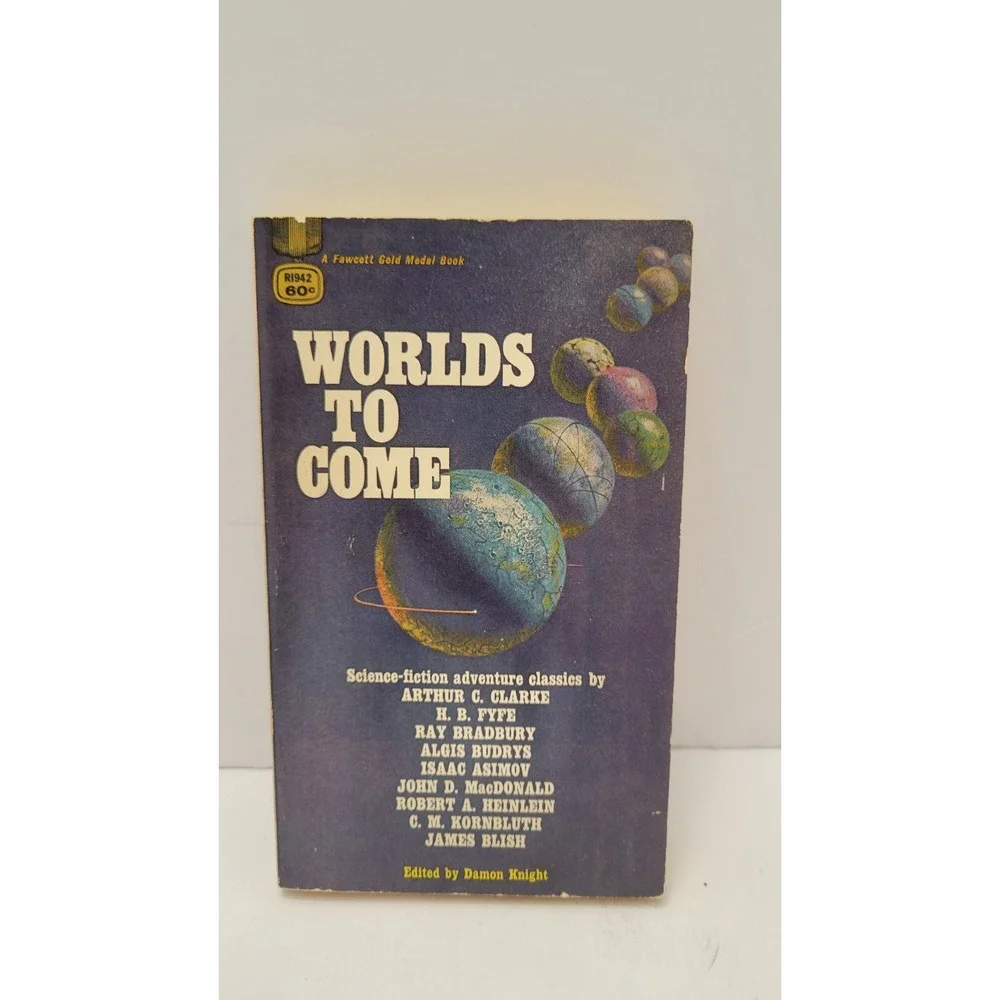 Worlds to Come Damon Knight 1968 Fawcett Gold Medal R1942 Sci-Fi Paperback